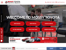 Tablet Screenshot of mossytoyota.com